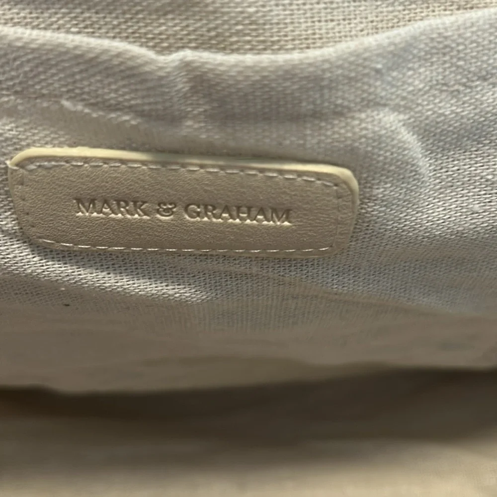 NWOT Mark & Graham Colorful Hearts Straw Beach Tote Book Baby School Travel… - Picture 7 of 9